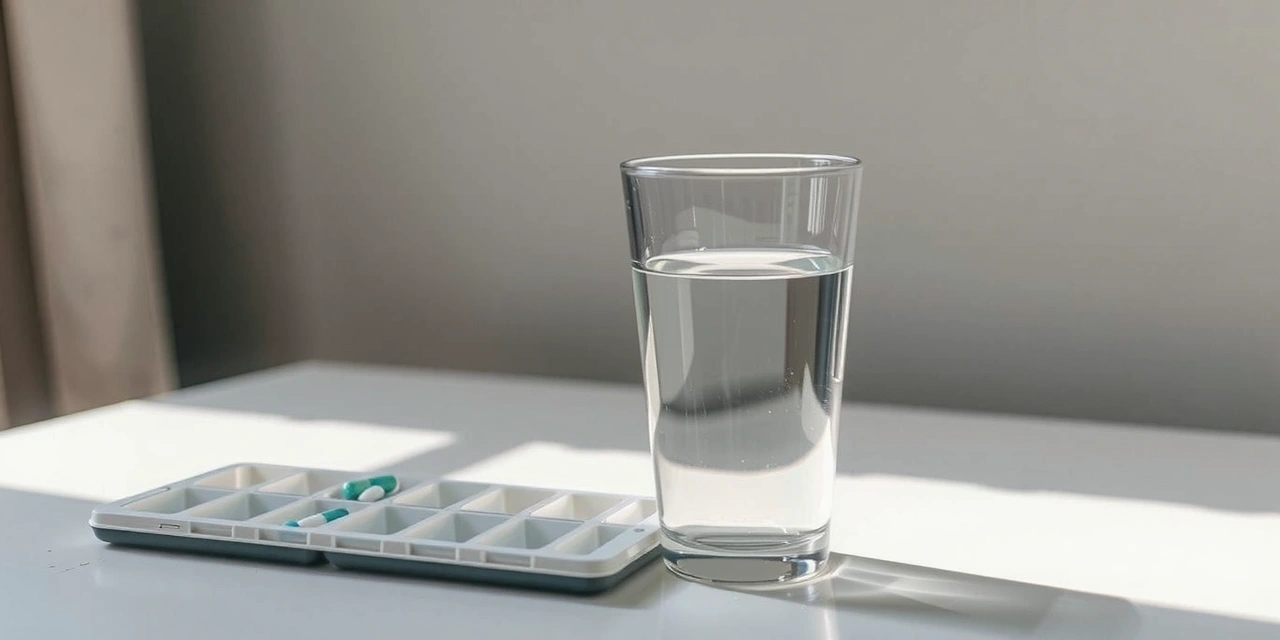 Wasser und Medikamentenplan